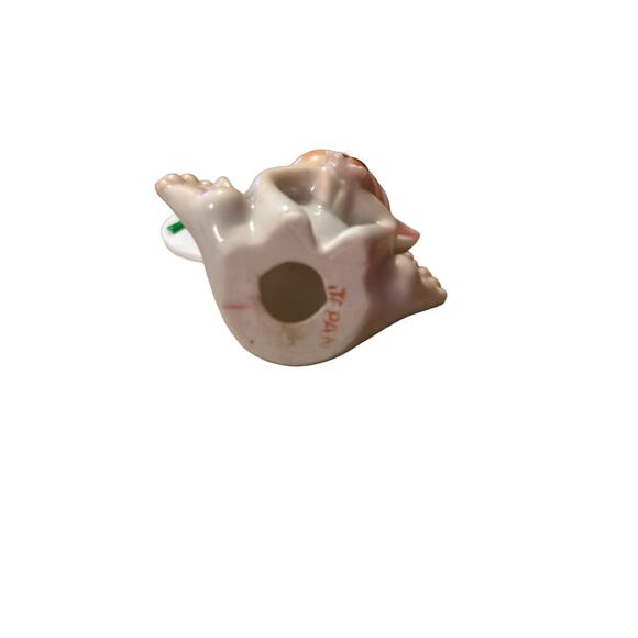 Vintage Girl Angel Figurine Flower Gold Halo Made in Japan Very Rare‎ 2 inches - Picture 6 of 6